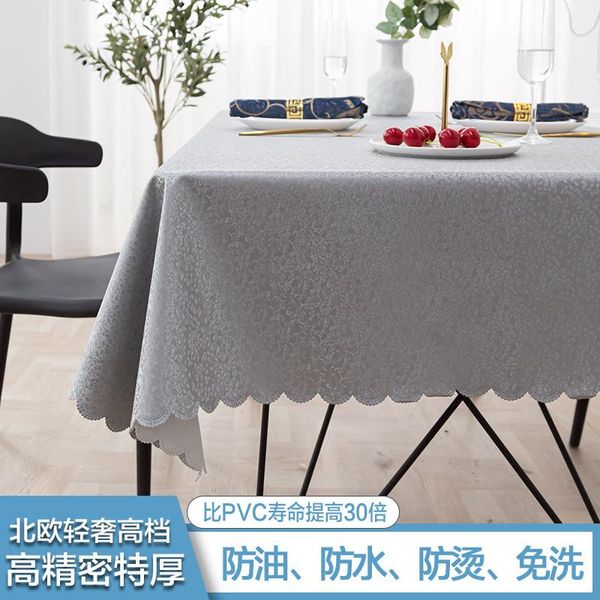 

table cloth northern europeanstylethicktable oil-proof waterproof tablecloth coffeetable desk el dining home decoration