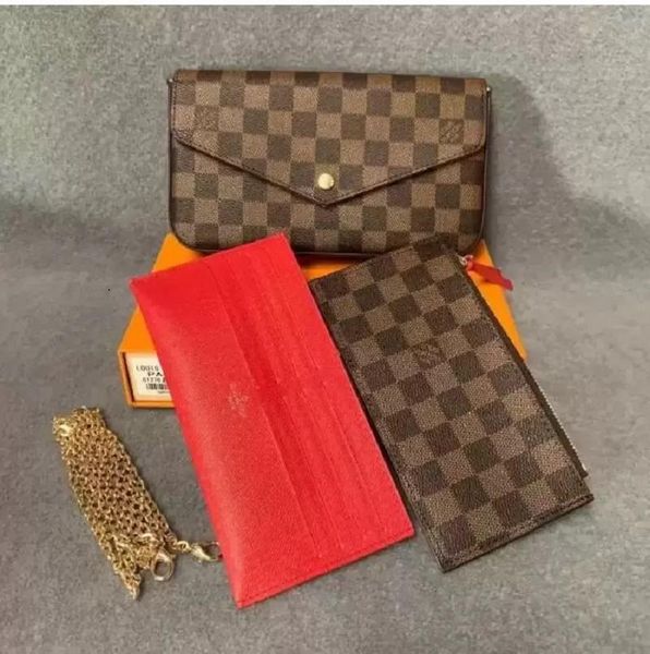 

shoulder bag crossbody womens handbags tote 3pcs/set purses wallets card holder handbag mini bags ggs lvs ysls louiseity viutonity vuttons, Red;black