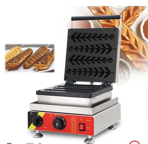 Nuovo prodotto Uso commerciale 4 pezzi Lolly Waffle bastoni macchina hot dog waffle stick