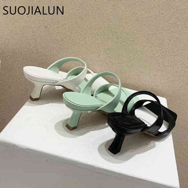 

suojialun 2021 new brand women slipper thin low heel summer outdoor beach sandal shoes ladies elegant peep toe slides flip flops k78, Black