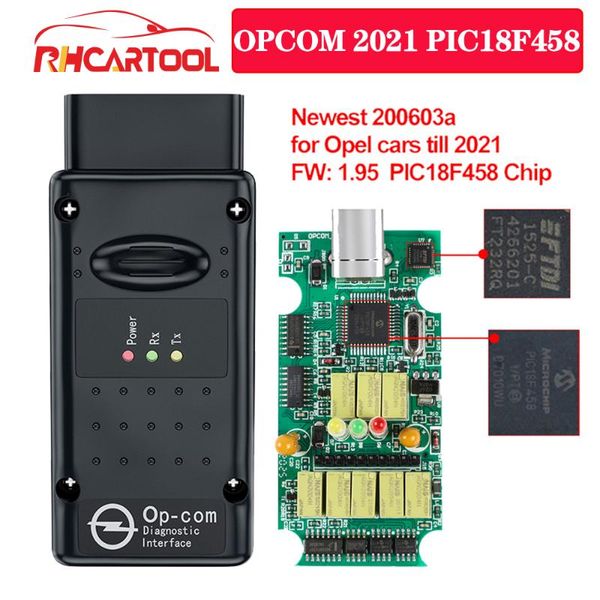

code readers & scan tools obd2 200603a op com 2021 with pic18f458 ftdi ft232rq chip support cars opcom 1.95 professional for car diagno