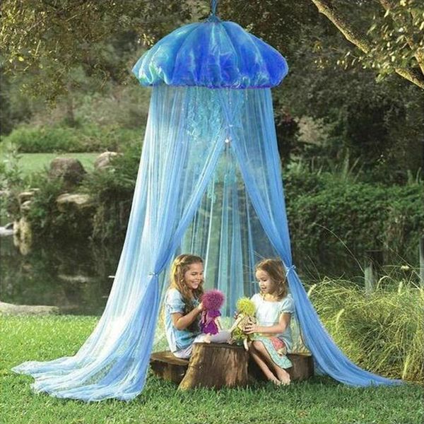 

mosquito net kids baby princess room bed jellyfish shape curtain canopy summer decor fashion