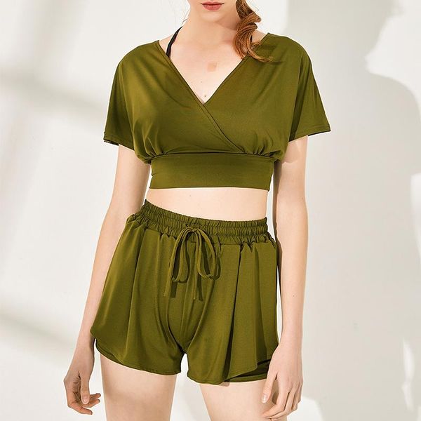 

mid high waist loose and breathable women's sports shorts yoga fitness quick drying running 07mh243 outfit
