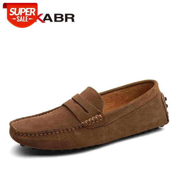 

dekabr large size 50 men loafers soft moccasins spring autumn genuine leather shoes warm flats driving #cv8p