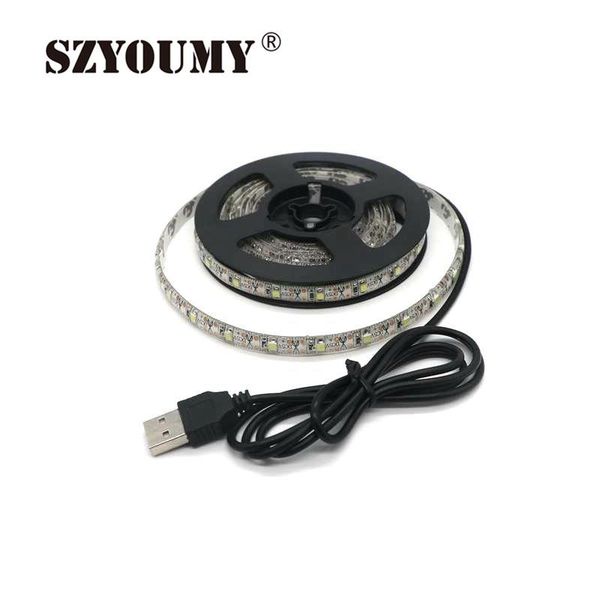 

strips szyoumy portable usb power dc 5v smd 2835 backgroud atmosphere ambient lighting led strip light 1m 60leds