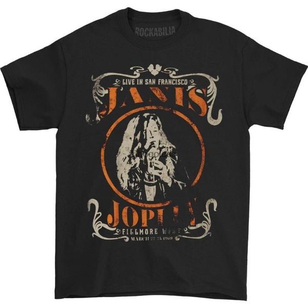 

men's t-shirts janis joplin live t-shirt, White;black