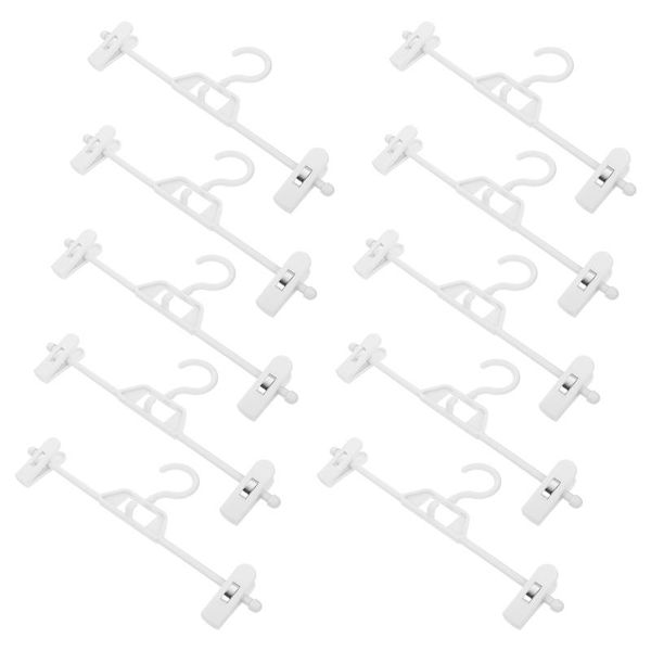 

hangers & racks 10pcs adjustable pants clip shorts drying rack home clothes hanger