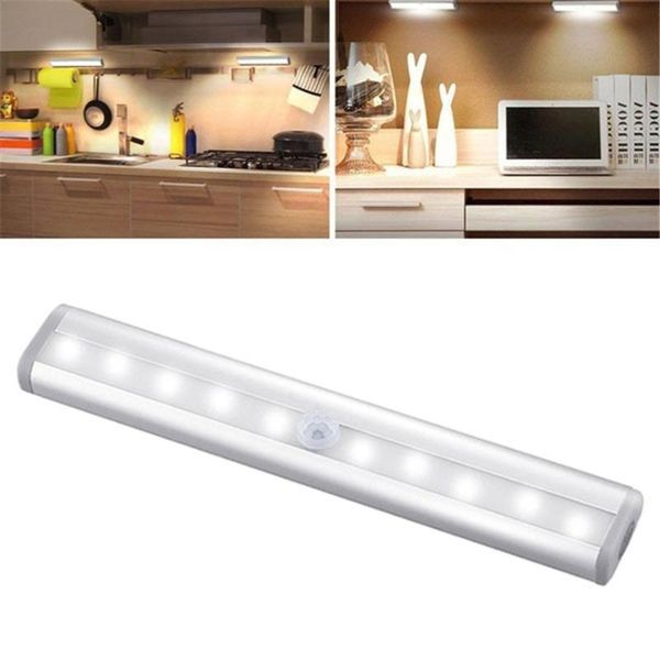 

wireless usb rechargeable pir motion sensor lamp 6/10/24 /40/60 leds led night light for wardrobe cupboard closet kitchen cabinet