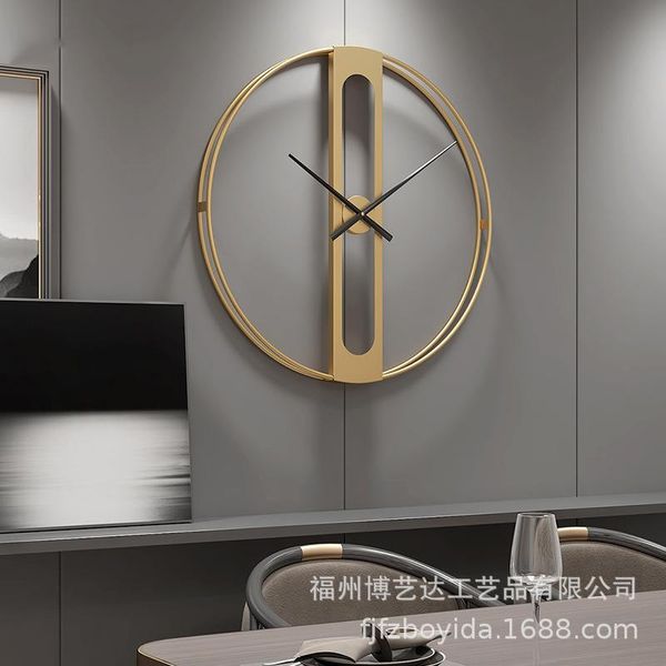 

wall clocks nordic simple clock iron silent creative fashion room living decoration reloj de pared home decor bc50gz