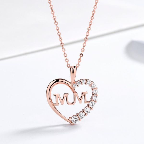 

chains sterling silver necklaces 925 for women mum heart love necklace