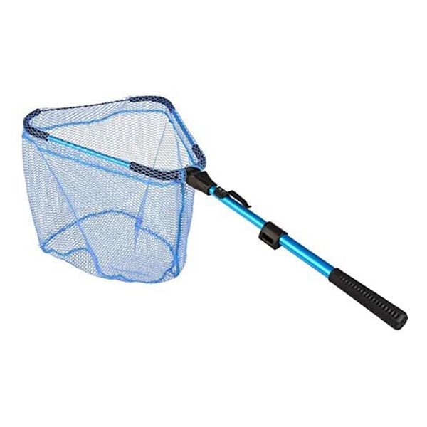 

fishing accessories foldable net net, aluminum alloy handle picked two-section shrinking hand dip