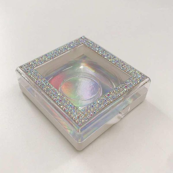 

by dhl glitter diamond case 3d 5d 25mm mink eyelashes custom rhinestone packaging box1