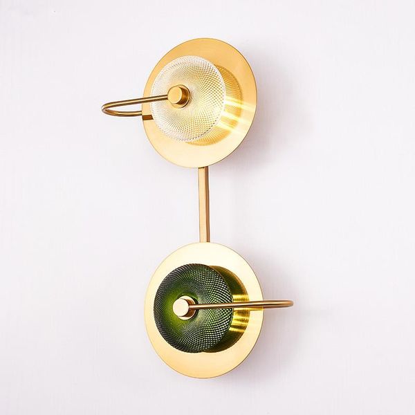 

wall lamp postmodern golden iron lights luxury luster glass bathroom light el designer model industrial decoration