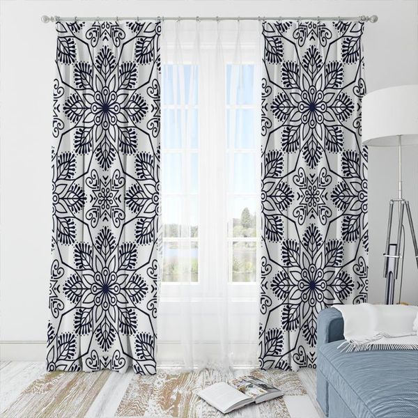 

bohemian 3d print customize magical mandala curtain boho modern background cloth room bedroom living decoration & drapes