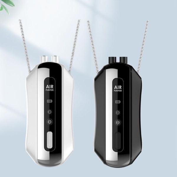 

air purifiers d0ab wearable purifier negative ion hepa fresheners filter hanging neck cleaner for vehicle car indoor odor