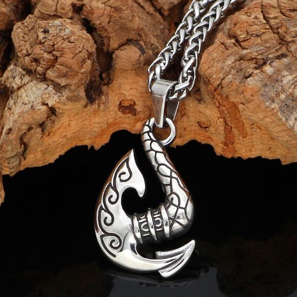 

pendant necklaces stainless steel nordic viking axe rune amulet necklace, Silver