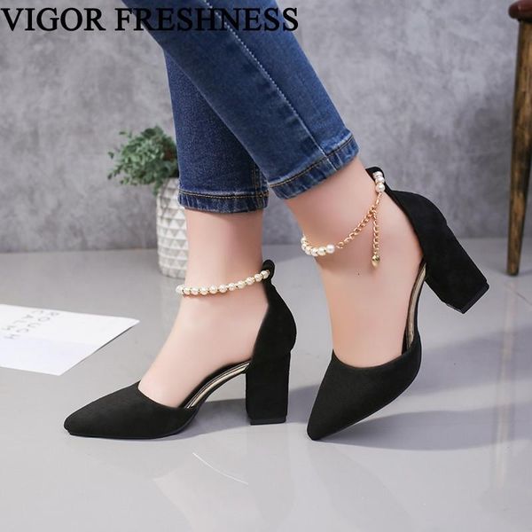 

dress shoes vigor freshness sandals women pumps high heels female spring summer women's autumn string bead wy352, Black