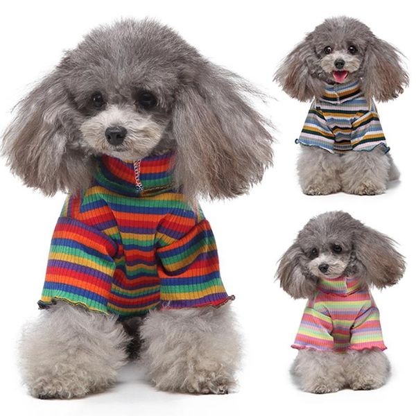 

dog apparel pet stripe shirts spring summer super soft bottom shirt for small medium dogs fashionable smooth practical clothes