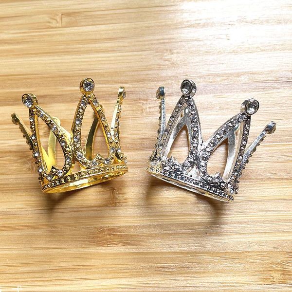 

other festive & party supplies 2pcs mini crown princess er crystal pearl tiara children hair ornaments for wedding birthday cake decorat