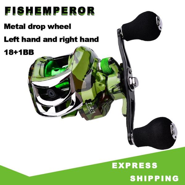 

18+1bb fishing reel carbon shell lightweight 225g max drag 12kg baitcasting casting reels