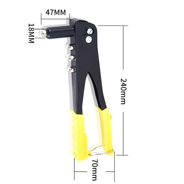 

professional hand tool sets handheld practical riveter manual light-weight rivet gun kit blind 2.4-4.8mm gutter repair heavy duty