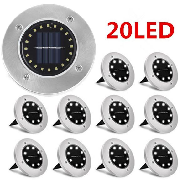 

solar lamps 1/12pack light ground waterproof pathway deck lights 8/20 led christmas decoration for garden home yard road street