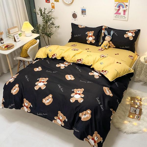 

bedding sets cute cartoon bear panda set pet duvet cover for kids bedclothes with pillowcase quilt comforter covers bed