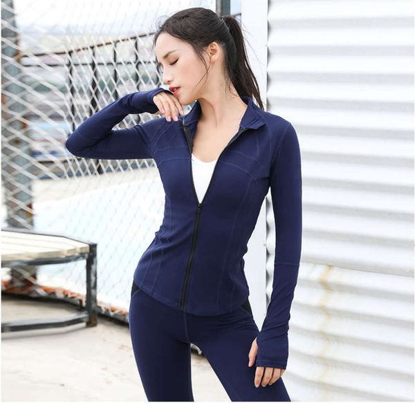 

women ets coats clothing tracksuit girls womens yoga fitns sports autumn stretch quick-drying zipper stand-up collar tight-fitting, Black;brown