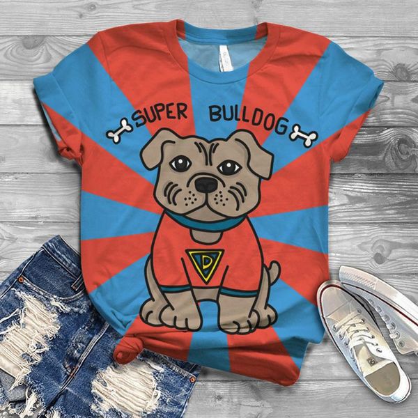 

women's blouses & shirts harajuku woman fashion o-neck short sleeve 3d digital print casual shirt haut femme mujer camisetas, White