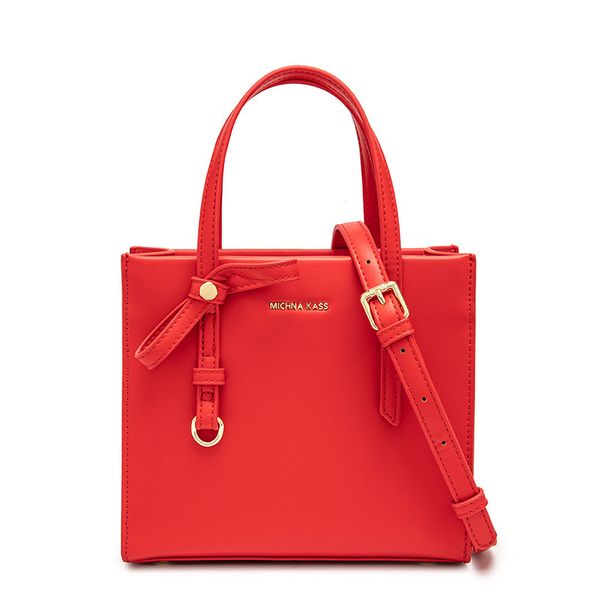 

handbag red bride wedding bag 2021 fashion large capacity one shoulder messenger female tote, Black;red