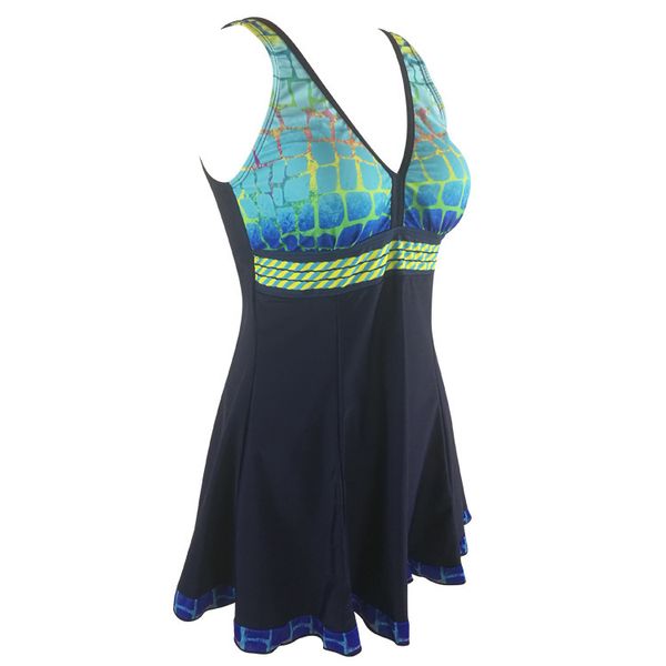 

swimsuit printed dress women's new in 2019 digital, White;black