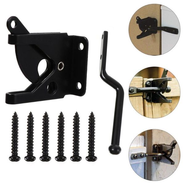 

set gravity lever fence lock iron bolt wood gate with fastener other door hardware