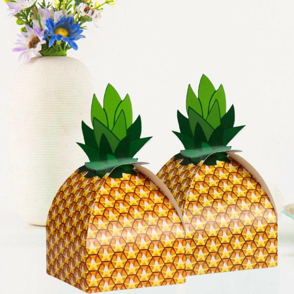 

gift wrap 20pcs pineapple candy box chocolate packaging guests baby shower wedding favor treat boxes party decor
