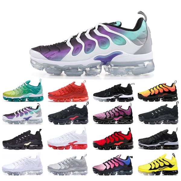 

mens running shoes womens tn plus triple white black sunset lemon lime red shark tooth aurora green blue fury grey hyper violet bumblebee br