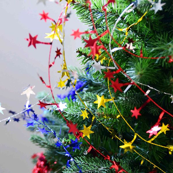 

new wire five pointed star pull flower christmas tree stage background decoration