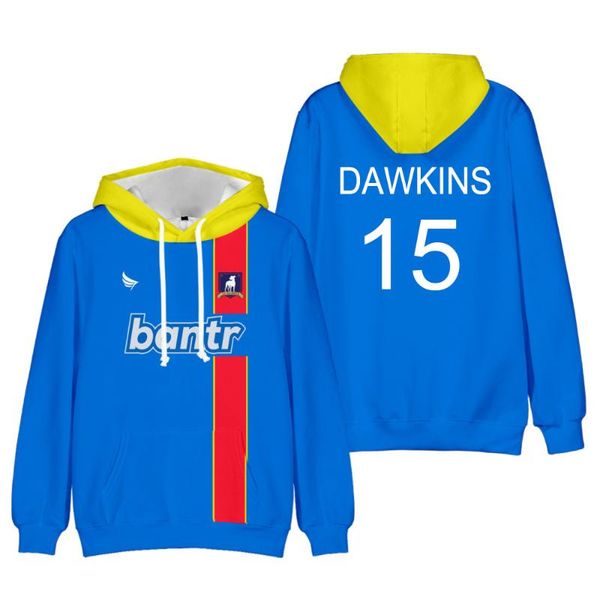 

men's hoodies & sweatshirts men-clothes ted lasso season jersey merch pullover cosplay sweatshirt casual streetwear for men and wom, Black