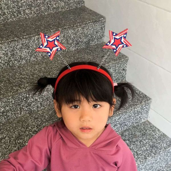 

factory independence day hairband american flag hat spring star headdress, Silver