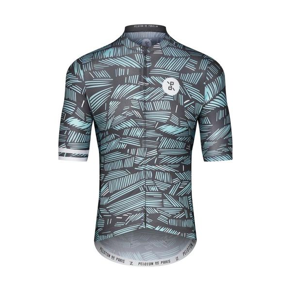 

racing sets peloton de paris mens sprinteur jersey ss short sleeve quick dry shirts 20 gel pad black excellent quality pro cycling clothing, Black;blue