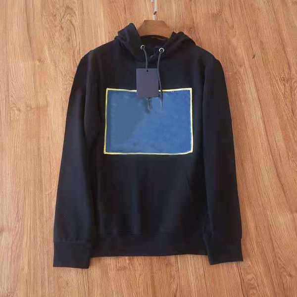 

22autumn and winter trend men's hoodies boutique casual embroidered jacket, Black
