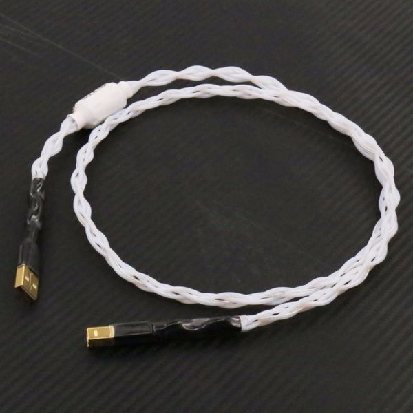 

audio cables & connectors pure silver decoder hifi fever usb (a - b) line dac data cable 1m