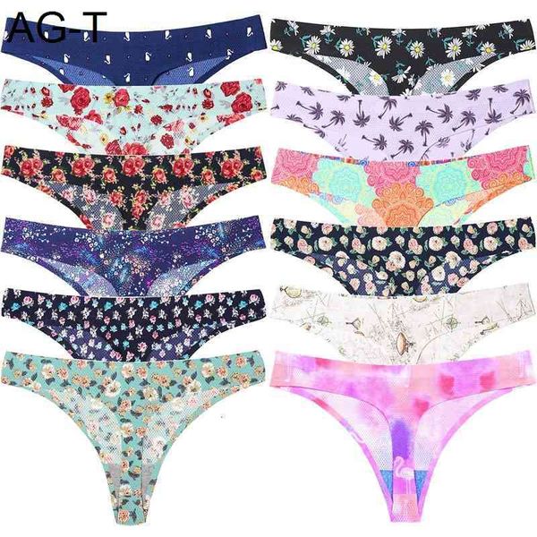 

lingerie leopard flowers seamless women g string tanga intimates underwear briefs panties transparent thongs 1pcs/lot, Black;pink