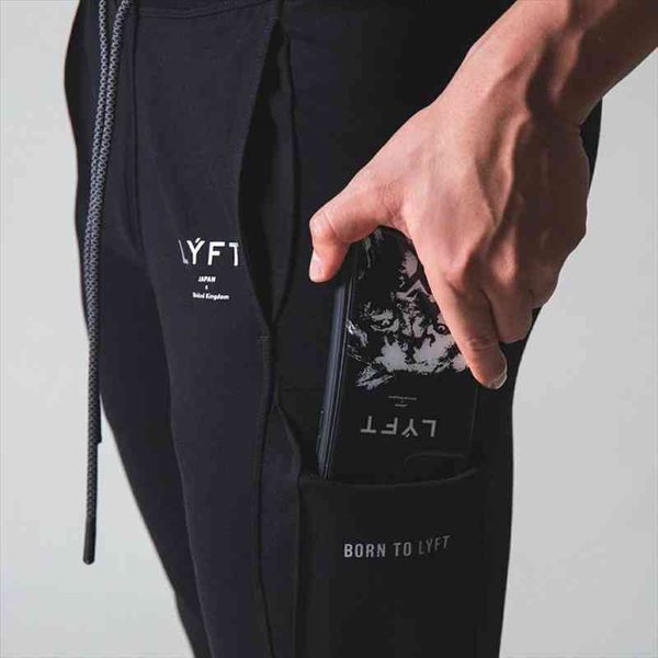 

pocket design jogging gym women pant fitness man cotton sports plus size training clothes, Black