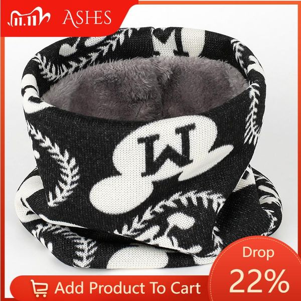 

scarves 2021 luxury knitted ring scarf winter thick cashmere warm neck buff women men snood print style feature material, Blue;gray