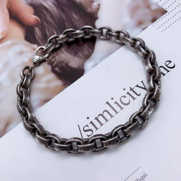 

luxury designers old ch crosin cross silver bracelet men's personalized thai silver letter bracelet women's fashion c/hrome/hearts, Golden;silver