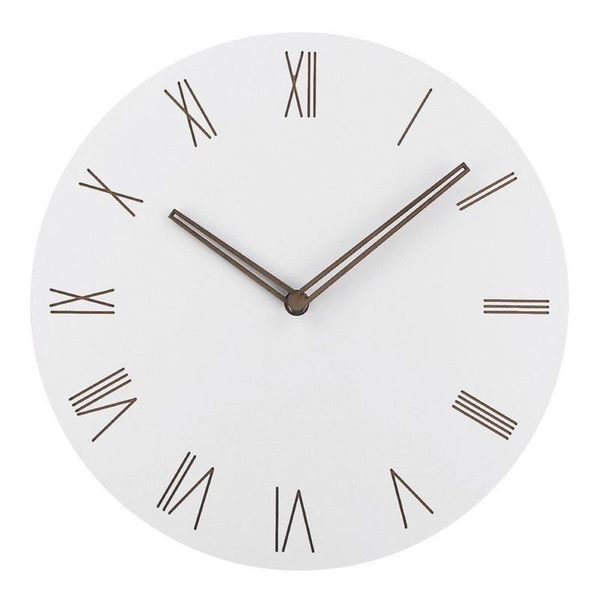 

wall clocks kitchen modern simple round clock classics silent numberal mdf wood for bedroom office living room decor gift