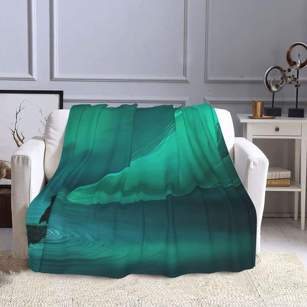 

blankets dolphin music pattern lightweight blanket for home decor, bed, sofa, black, 50"x40"