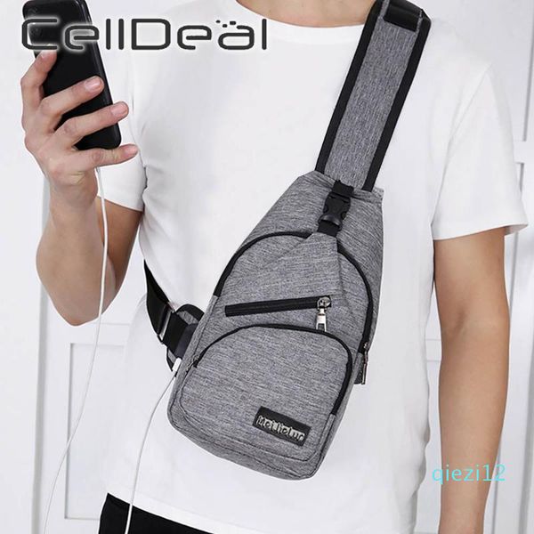

anti theft chest bag school summer short trip messengers bag with data line shoulder bags usb charging crossbody bags