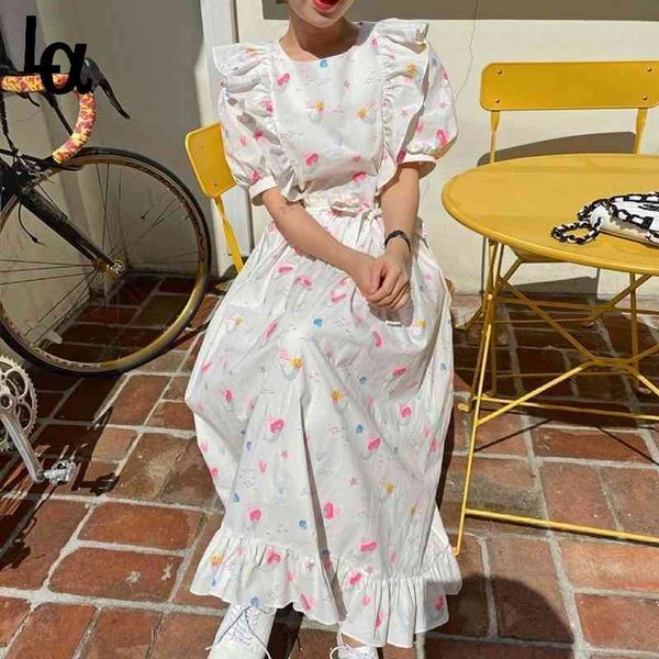 

summer floral print dress women elegant temperament designer party midi holiday outdoor kawaii korean 210519, Black;gray