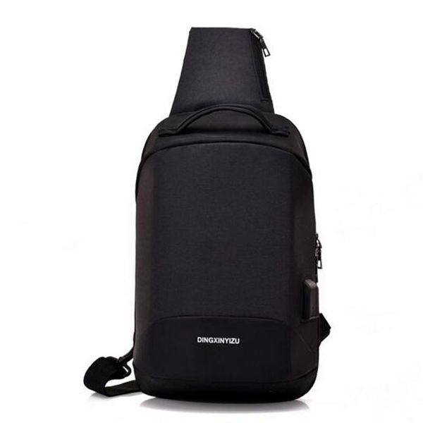 

waist bags men bag large messenger crossbody for male usb interface business chest mochila chestbag