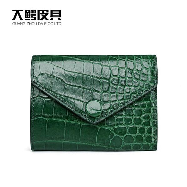 

wallets women's purse alligator leather short fashion mini folding wallet multi card, Red;black